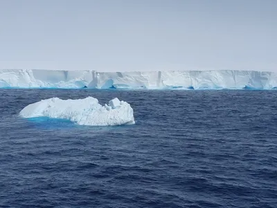 The A23a iceberg, photographed last December. It first split from Antartica in 1986 and stayed in the Weddell Sea until 2020, when it started drifting away.