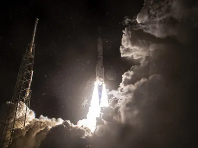 The United Launch Alliance&#39;s Vulcan Centaur rocket launches from Cape Canaveral, Florida, on January 8, carrying Astrobotic&#39;s Peregrine lunar lander.