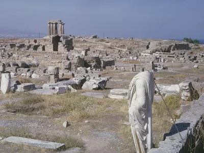 The ancient complex was unearthed in Corinth, Greece.