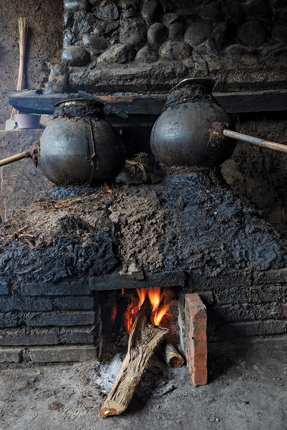 A clay pot still