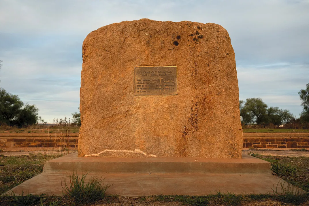 a plague placed on rock