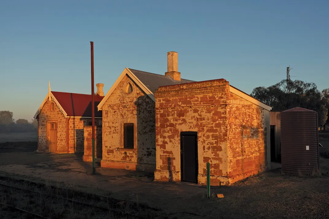 an abandoned train depot