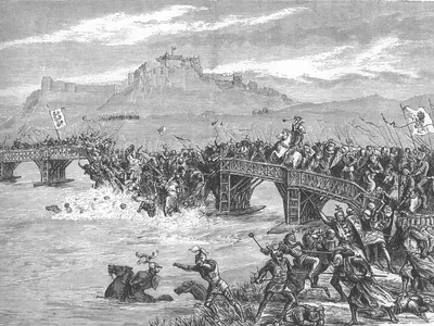 A Victorian era depiction of the Battle of Stirling Bridge, which took place on September 11, 1297